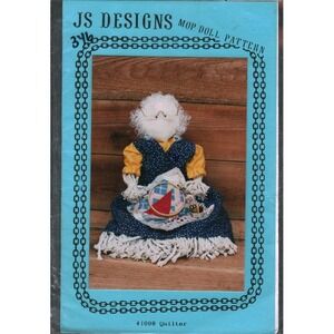 JS Designs Mop Doll Pattern 41008 Quilter Vintage Sewing Craft Instruction DIY